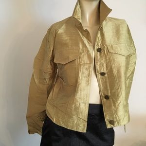 Harlow Petite silk utility jacket